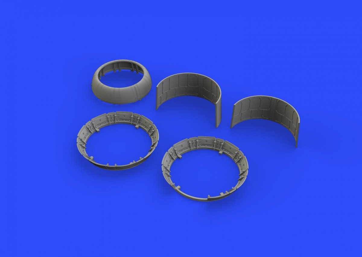 Capot moteur Eduard 632105 F4U-1 avec volets de refroidissement alternatifs TAMIYA 1/32 – image 3