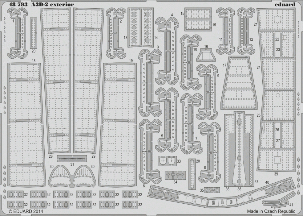 Eduard 48793 A3D-2 exterior TRUMPETER 1/48