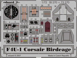 Maquette Eduard SS270 F4U-1 Birdcage 1/72 TAMIYA