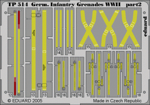 Eduard TP514 German Infantry Grenades WWII 1/35