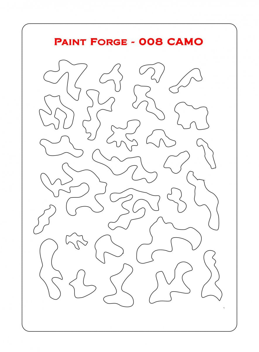 Paint Forge PFST008L STENCIL - CAMO – Bild 2