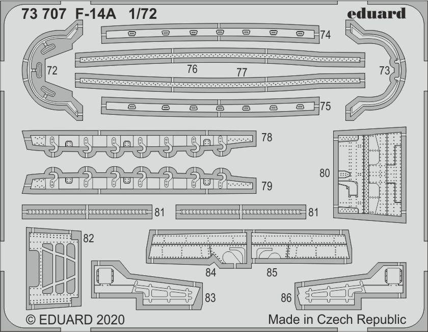Eduard 73707 F-14A for Academy 1/72 – immagine 2