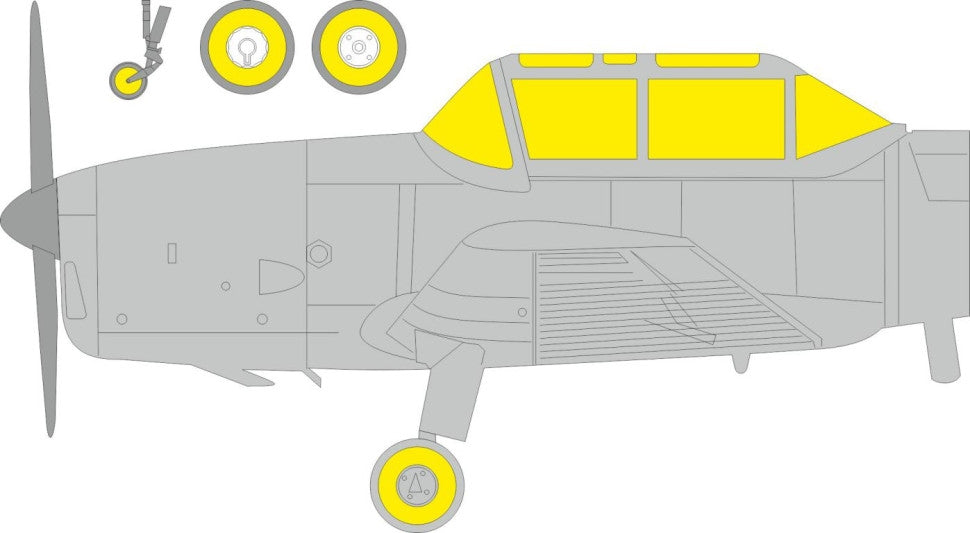 Masques de visage Eduard EX1086 Chipmunk T.20 T AIRFIX 1/48