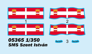 Trumpeter 05365 SMS Szent István 1/350 – immagine 3