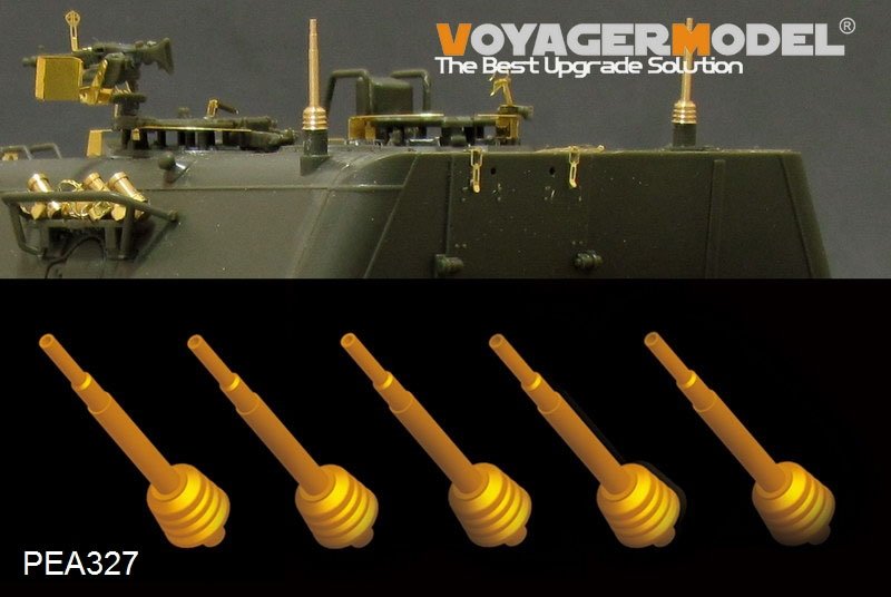 Voyager modèle PEA327 ensemble de base d'antenne AFV allemand moderne (5PCES) (GP) 1/35