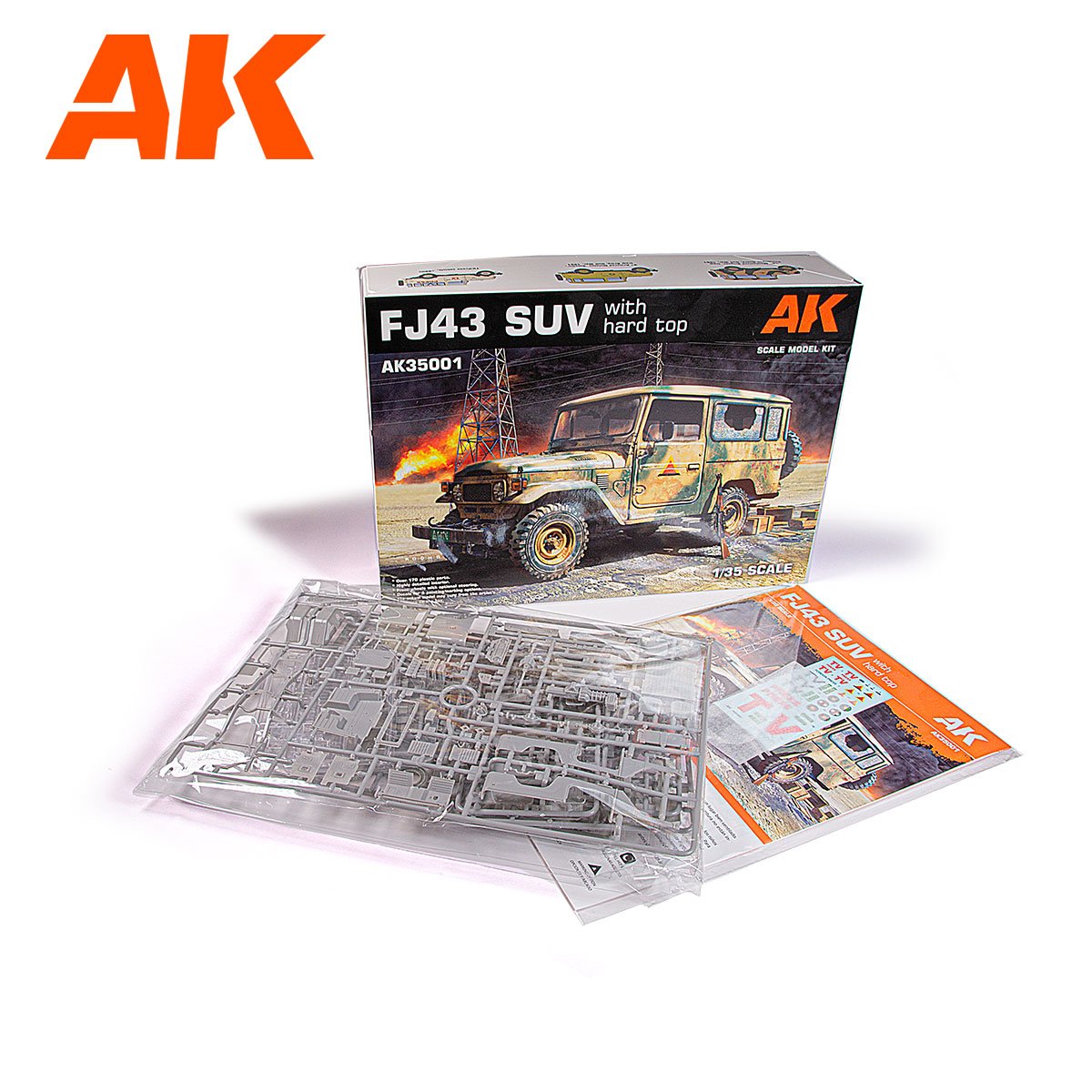 AK Interactive AK35001 FJ43 SUV WITH HARD TOP 1/35 – Bild 2