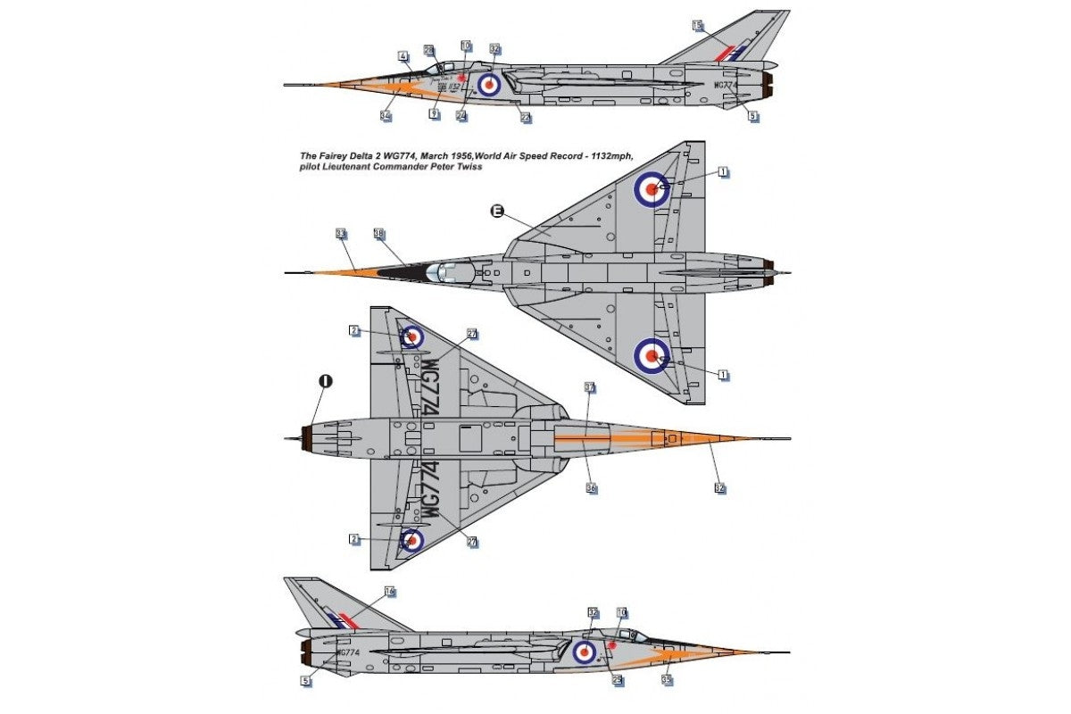 Dora Wings 72009 Fairey Delta 2 British supersonic research aircraft 1/72 – immagine 9