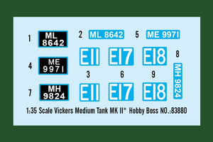 Hobby Boss 83880 Vickers Medium Tank MK II 1/35 – immagine 3