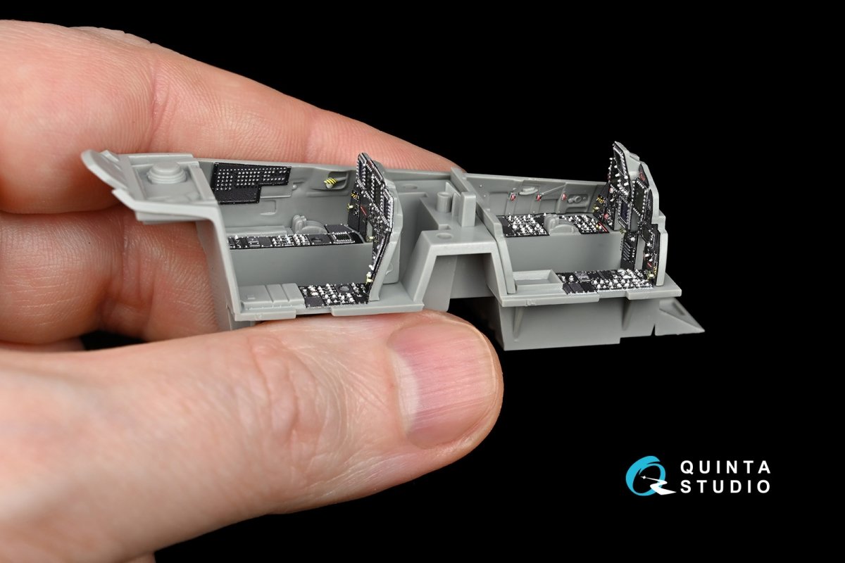 Quinta Studio QD48112 F-15I 3D-Printed &amp;amp; coloured Interior on decal paper (for GWH kit) 1/48 – immagine 9