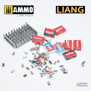 Liang 0411 Modèle imprimé en 3D de canettes de soda et boîtes en carton, années 1960-1990, échelle 1/35 – image 8