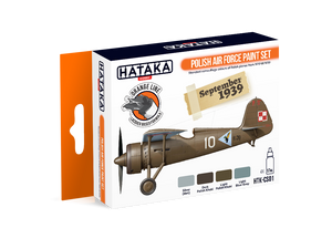 Hataka HTK-CS01 ORANGE LINE – Polish Air Force paint set 4x17ml