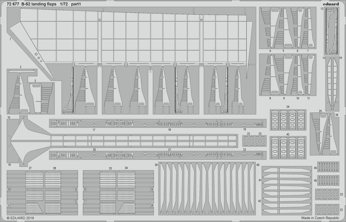 Eduard 72677 B-52 landing flaps 1/72 MODELCOLLECT – Bild 2