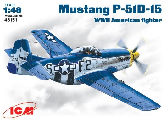 ICM 48151 Mustang P-51D-15 Chasseur américain de la Seconde Guerre mondiale (1/48)