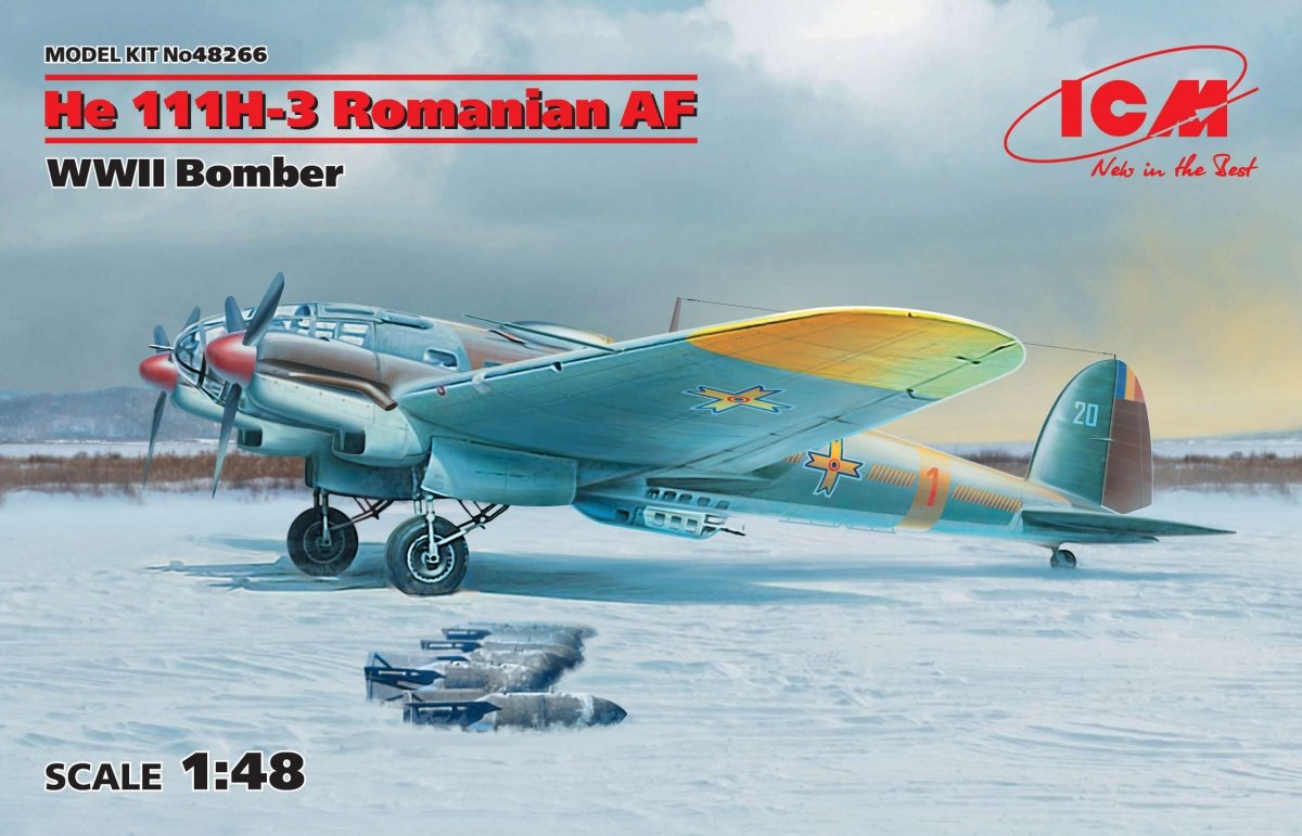 ICM 48266 He 111H-3, bombardier de l'armée de l'air roumaine, Seconde Guerre mondiale, échelle 1/48