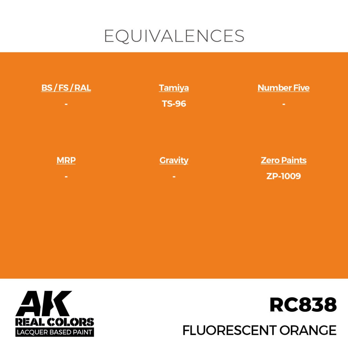 AK Interactive RC838 Fluorescent Orange 17 ml – immagine 3