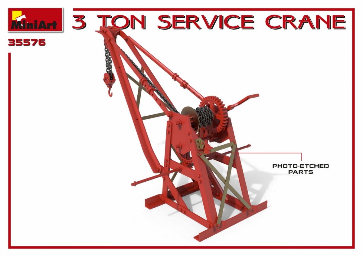 MiniArt 35576 3 TON SERVICE CRANE 1/35 – immagine 6