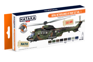 Hataka HTK-CS80 Royal Netherlands AF paint set vol. 1 (8x17ml)