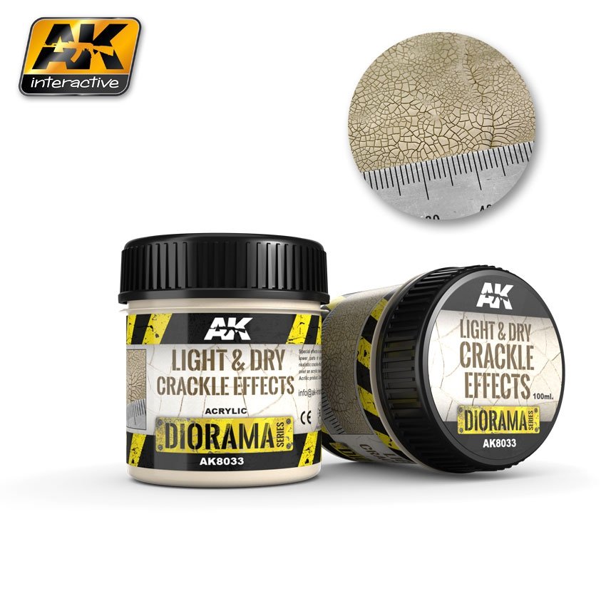 AK Interactive AK8033 Light &amp;amp; Dry Crackle Effects 100ML
