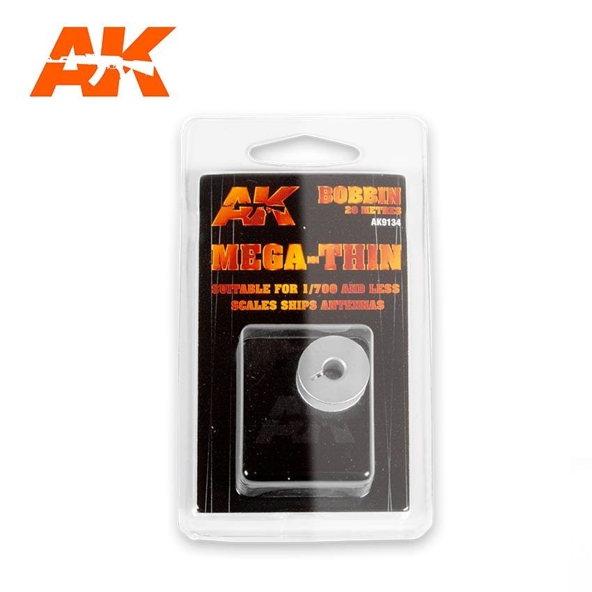 Bobine de gréement élastique AK Interactive AK9134 ultra-mince 0,020 mm