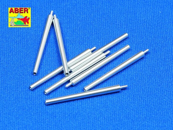 Aber 350L-08 Set of 8 pcs 406 mm barrels for Japanese ships Mutsu and Nagato 1/350