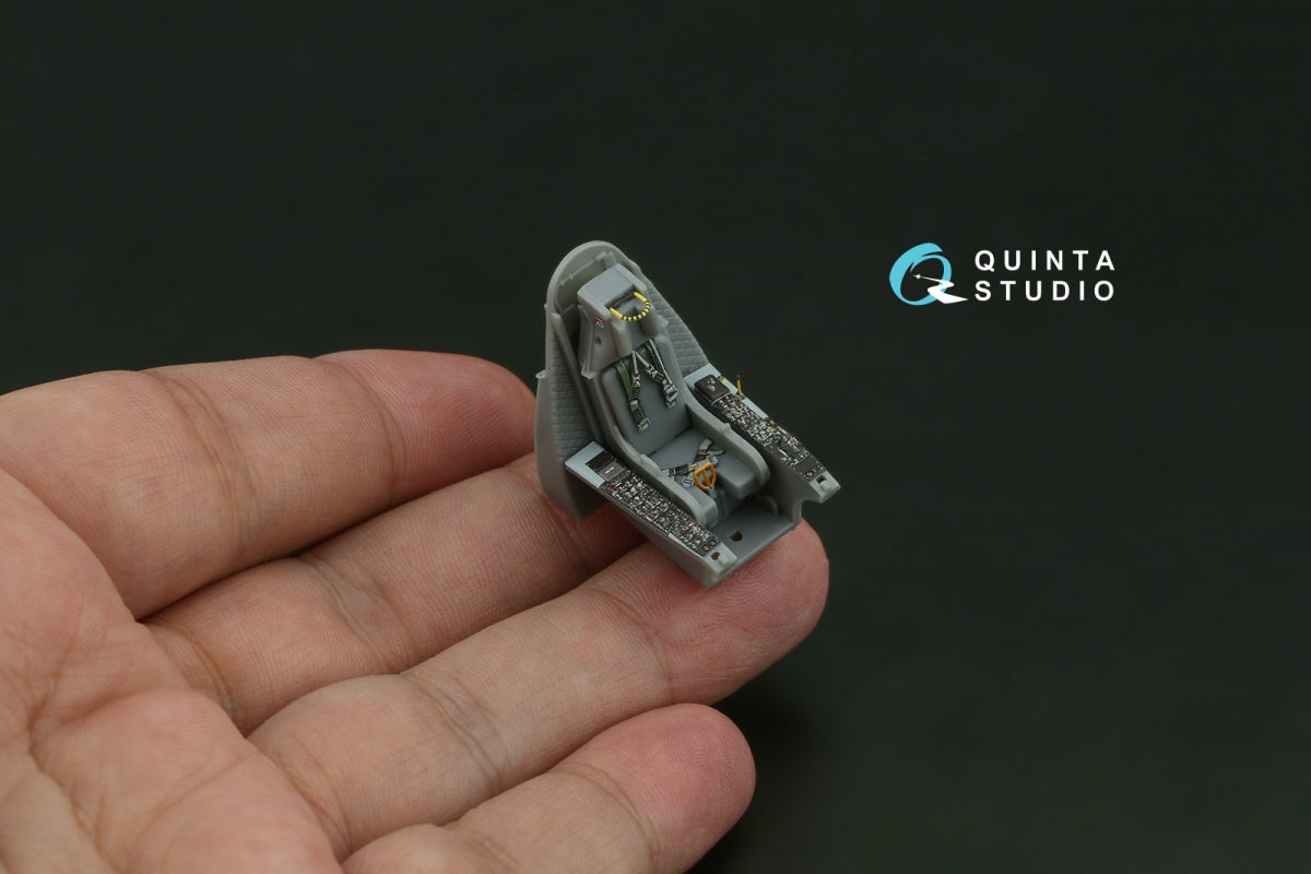 Quinta Studio QD48621 A-4E Skyhawk 3D-Printed &amp; coloured Interior on decal paper ( Hobby Boss ) 1/48
