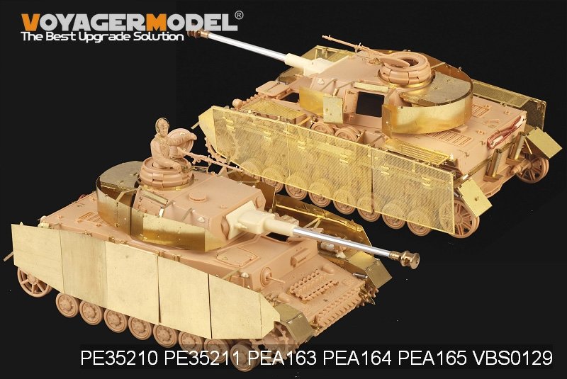 Voyager modèle PEA165 Panzer allemand de la seconde guerre mondiale.IV Ausf.H/J schürzen (pour TAMIYA 35209 35181) 1/35 – image 11