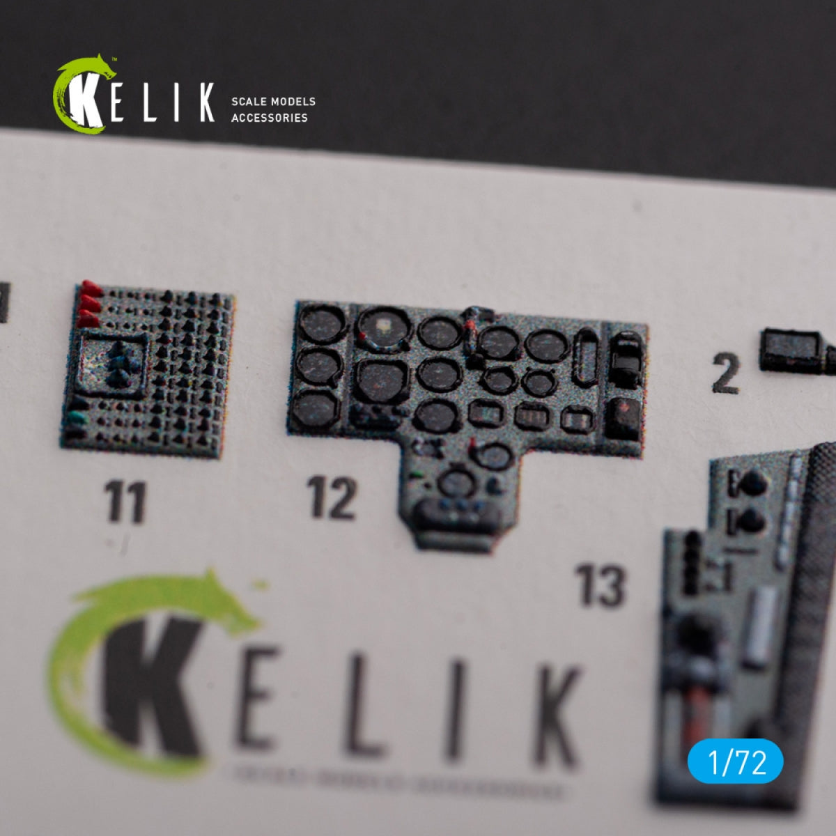 KELIK K72142 Mig-29 Fulcrum-C 9-13 interior 3D decals for GWH kit 1/72 – immagine 3