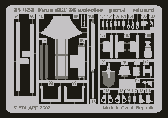 Eduard 35623 Faun SLT 56 extérieur (TROMPETTE) 1/35 – image 2