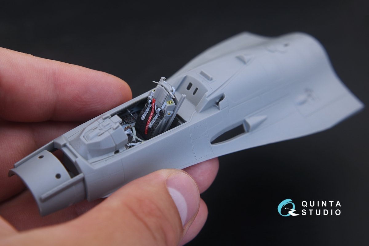 Quinta Studio QD48167 F-16A 3D-Printed &amp;amp; coloured Interior on decal paper (for Kinetic kit) 1/48 – immagine 8