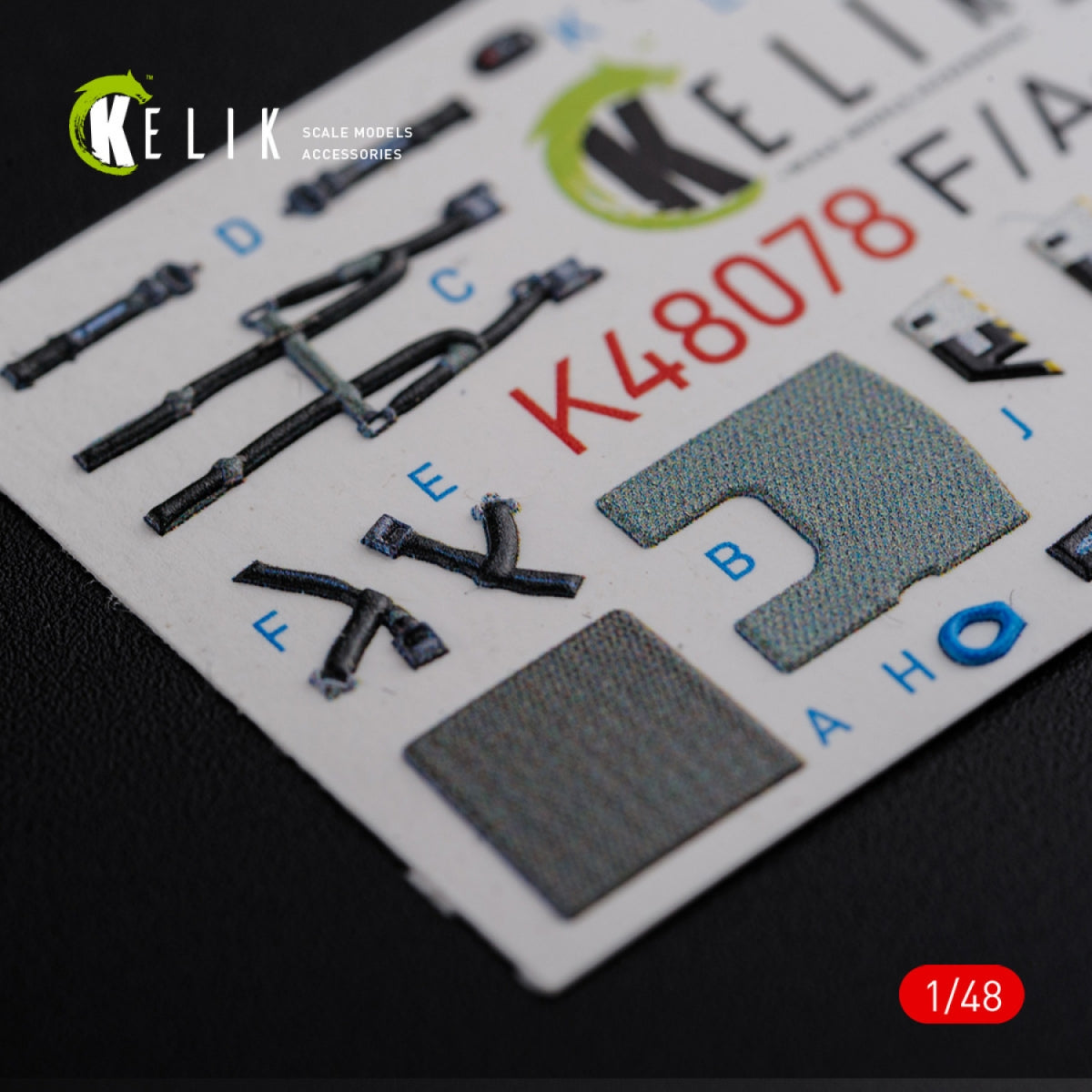 KELIK K48078 F/A-18F Super Hornet interior 3D decals for MENG kit 1/48 – imagen 12