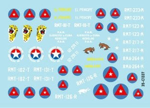 Star Decals 35-C1337 Tanks &amp;amp; AFVs in Cuba # 1. M4A3E8 Sherman, A34 Comet, Staghound, Greyhound, M3A1 Scout Car, M3A1 Stuart.1/35 – immagine 2