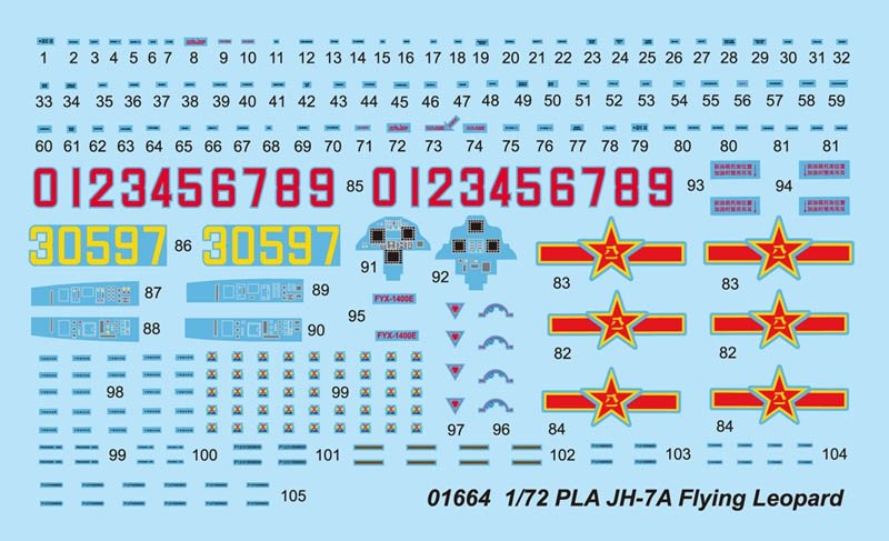 Trumpeter 01664 PLA JH-7A Flying Leopard 1/72 – image 4