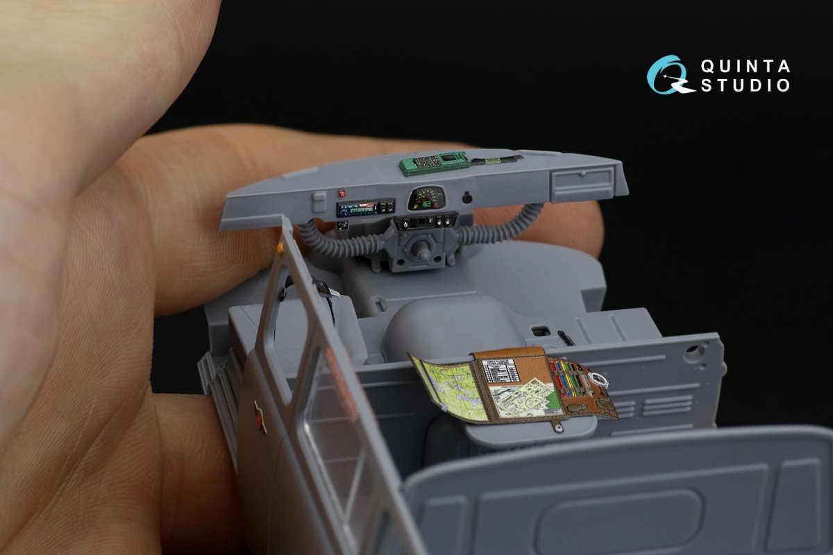 Quinta Studio QD35045 UAZ-3909 3D-Printed &amp;amp; coloured Interior on decal paper (Zvezda) 1/35 – immagine 3