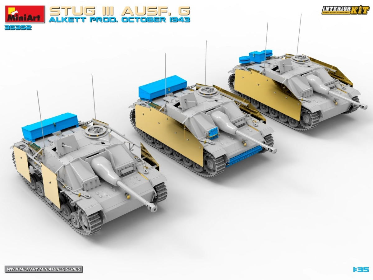 MiniArt 35352 STUG III AUSF. G ALKETT PROD. OCTOBER 1943 INTERIOR KIT 1/35 – image 7