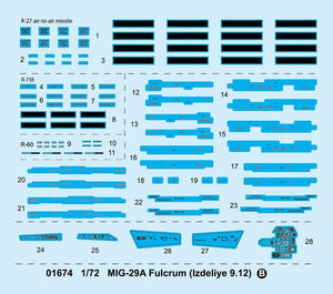 Trumpeter 01674 MIG-29A Fulcrum Izdeliye 9.12 – Bild 4