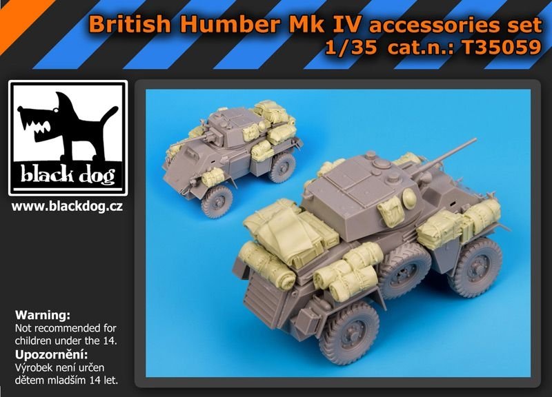 Ensemble d'accessoires Black Dog T35059 pour Humber Mk IV britannique au 1/35