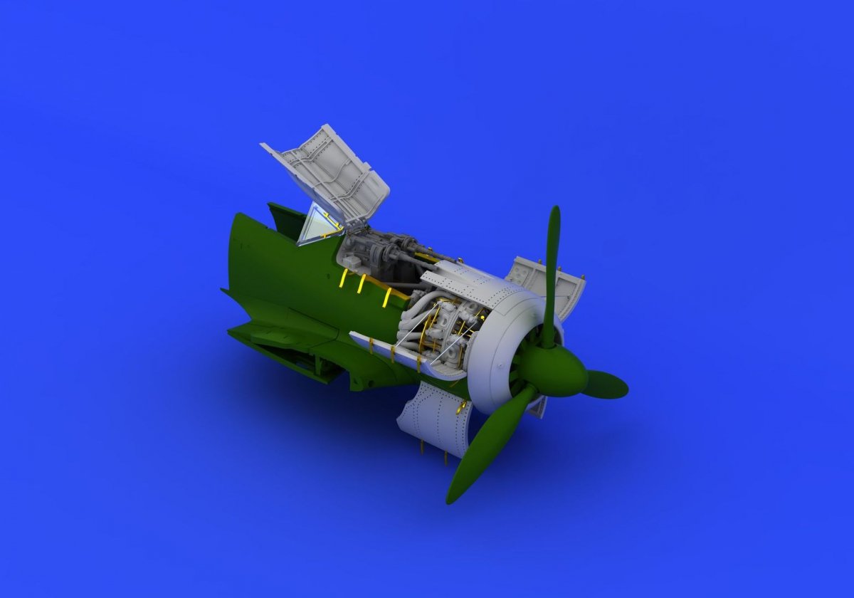 Eduard 672088 Fw 190A-8 engine &amp;amp; fuselage guns 1/72 (EDUARD) – immagine 3