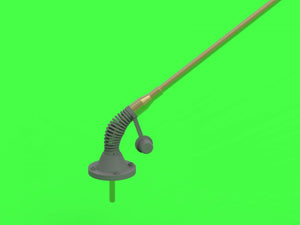 Master GM-35-014 Antena Comrod VHF3088VM - używana na KTO Rosomak i innych pojazdach (1 szt.) - wersja z wygiętą podstawą 1/35 – imagen 2