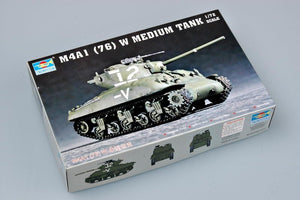 Trumpeter 07222 M4A1(76)W TANK 1/72 – immagine 2