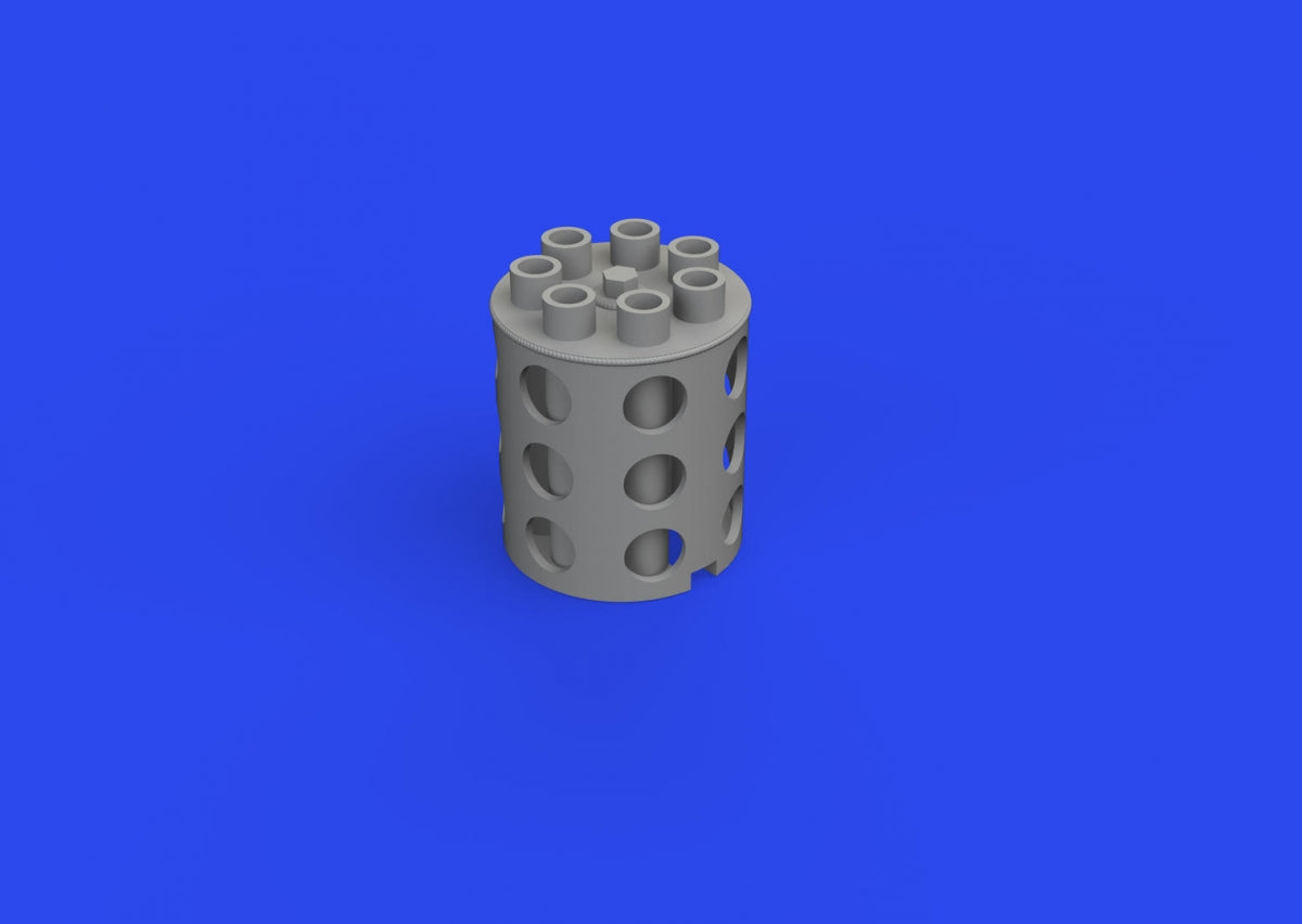 Cache-flammes pour canon rotatif A-10C Eduard 648919, maquette Academy au 1/48