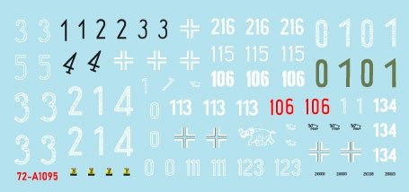Star Decals 72-A1095 Tiger I. sPzAbt 502 # 1. Initial / Early / Mid production Tigers. 1/72 – zdjęcie 2