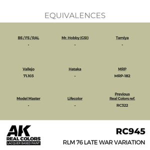 AK Interactive RC945 RLM 76 Late War Variation 17 ml – image 2
