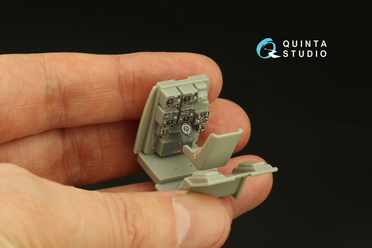 Quinta Studio QD48353 Me 410 3D-Printed &amp;amp; coloured Interior on decal paper (Meng) 1/48 – Bild 7