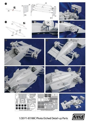 Kit de détails KA Models FE-20012 FERRARI F1-87/88C Fujimi 1/20 – image 4