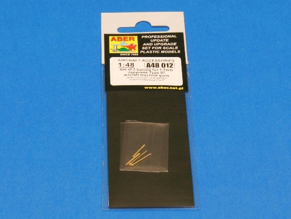 Aber A48 012 Set of 2 barrels for Japanese 7,7 mm Type 97 aircraft machine guns 1/48 – immagine 3