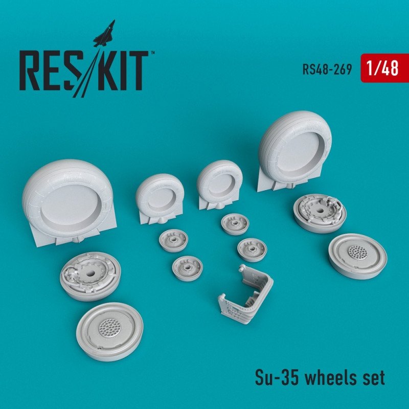 RESKIT RS48-0269 Jeu de roues Su-35 1/48