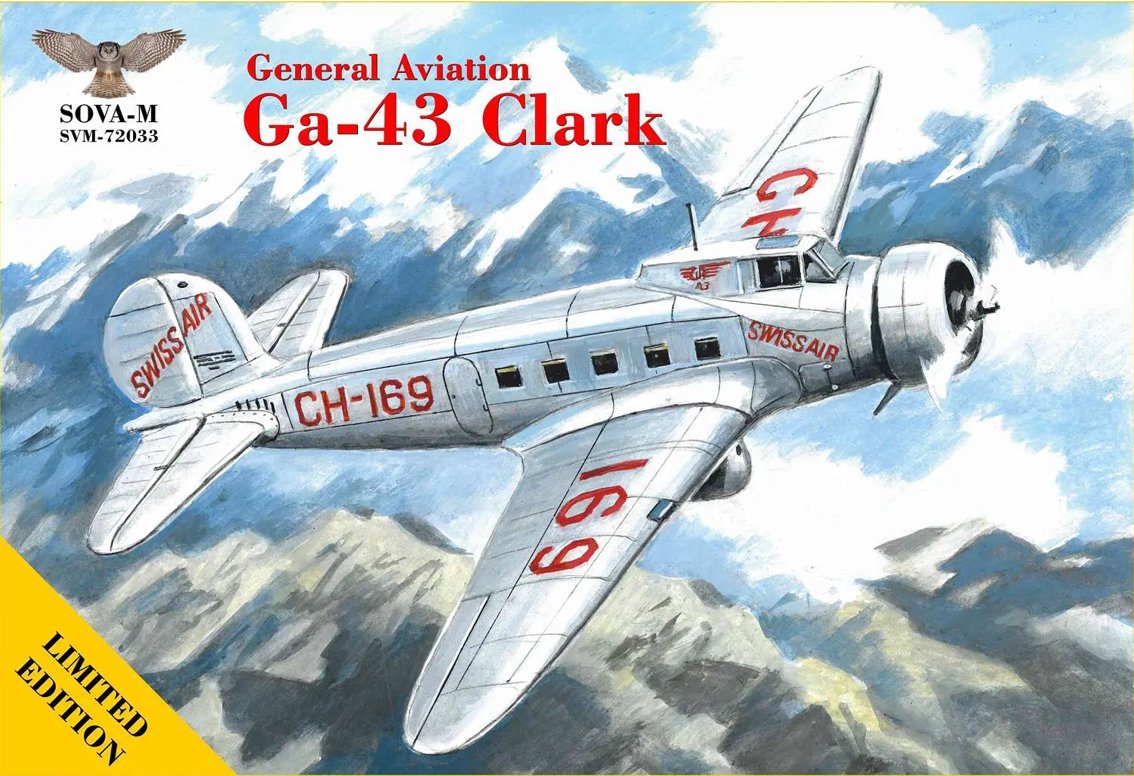 Sova 72033 General Aviation Ga-43 Clark 1/72