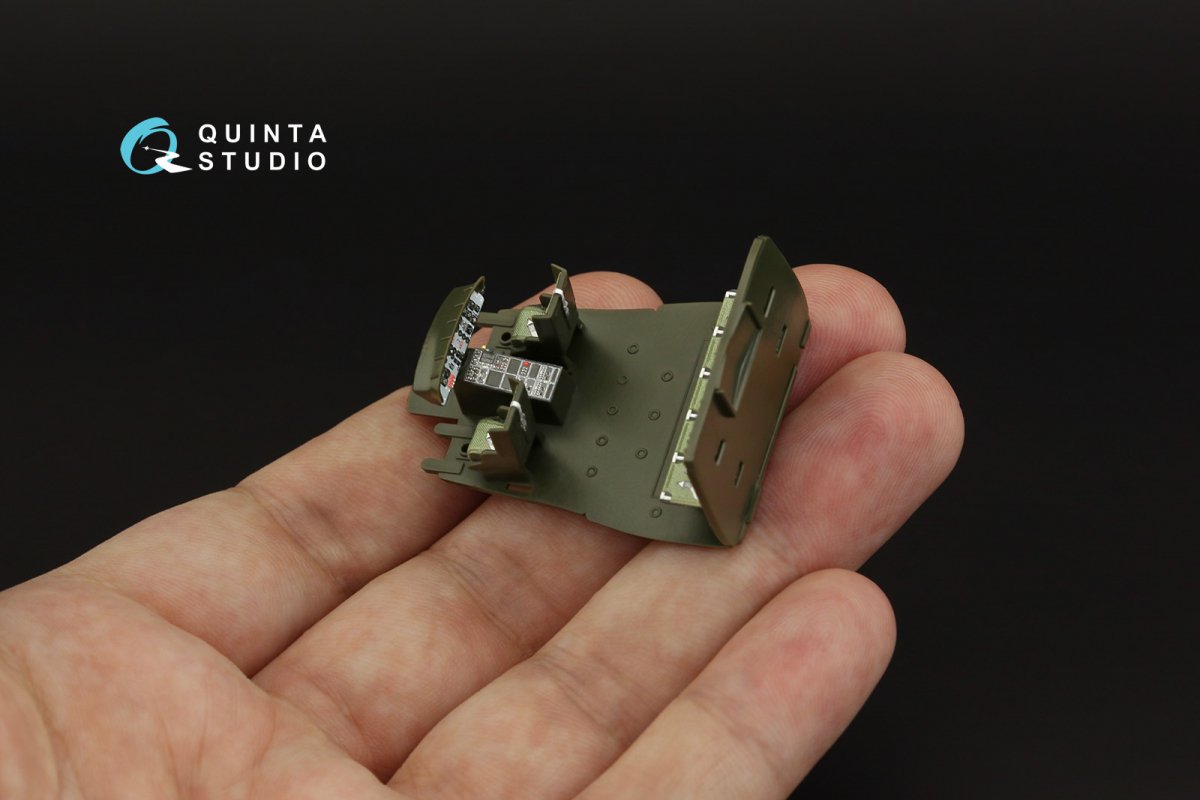 Quinta Studio QD72046 Uh-1B 3D-Printed &amp;amp; coloured Interior on decal paper (Italeri) 1/72 – immagine 9