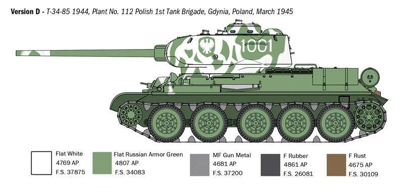 Italeri 6758 T34/85 Zavod 112 -1944 1/35