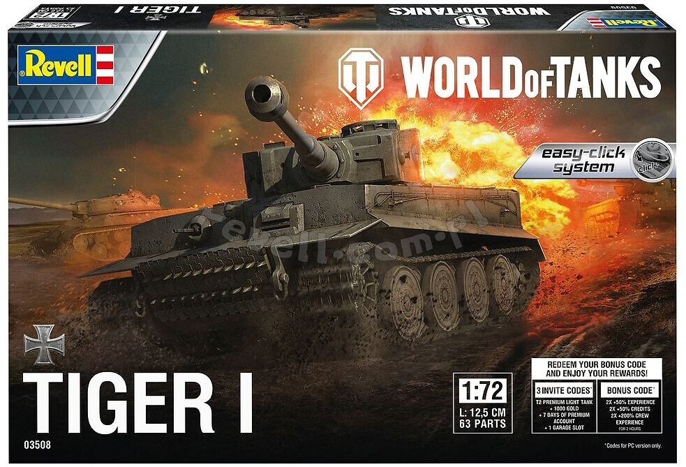 Revell 03508 Tiger I "Easy Click" World of Tanks 1/72